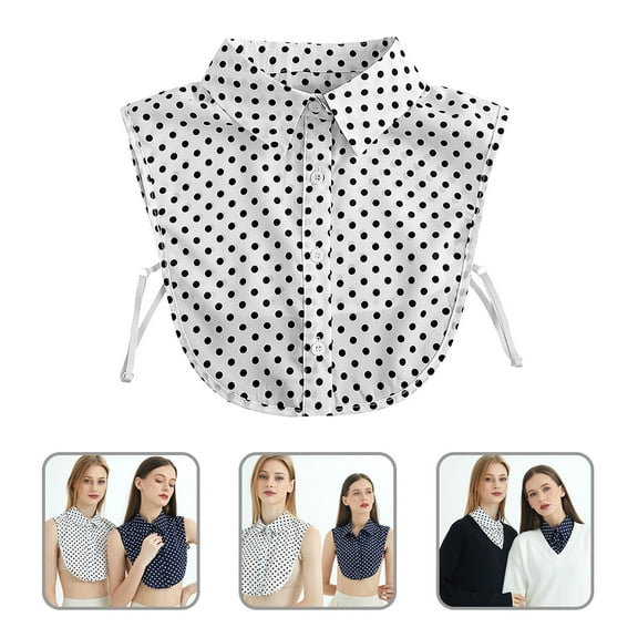 UPOUART Lightweight White Detachable Dickey Collar Blouse Insert Collar for Sweater and Coat