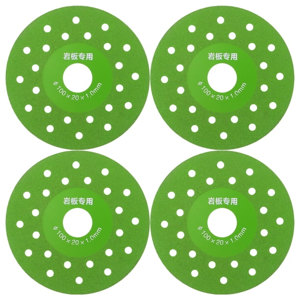 Discos de corte para losas de roca (4 unidades): hojas de sierra ultrafinas de corte preciso para amoladora angular. Discos de corte para losas de roca, baldosas de cerámica, vidrio, mármol y granito.