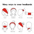 thumbnail image 3 of 12 diademas elásticas para mujer, bandas para el cabello para hacer ejercicio, correr, turbante, envoltura para el cabello antideslizante para yoga y sudor para niñas, 3 of 8