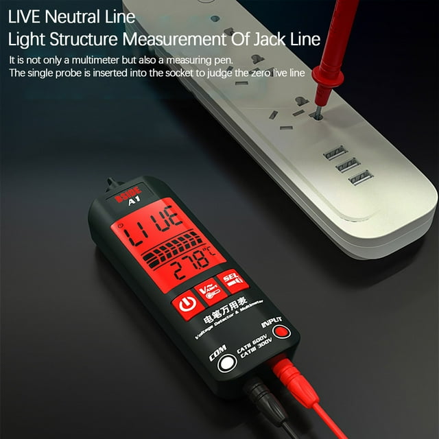 LSLJS A1 Fully Automatic Anti-Burn Intelligent Digital Multimeter, Home Accessories