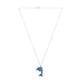 thumbnail image 4 of Juego de aretes y cadena con dije con forma de Delfin, plata mexicana ley .925, Azul, 4 of 5