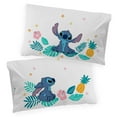 thumbnail image 5 of Lilo and Stitch Island Vibes Kids 3 Piece Pink Bed Sheet Set, Twin, 5 of 11