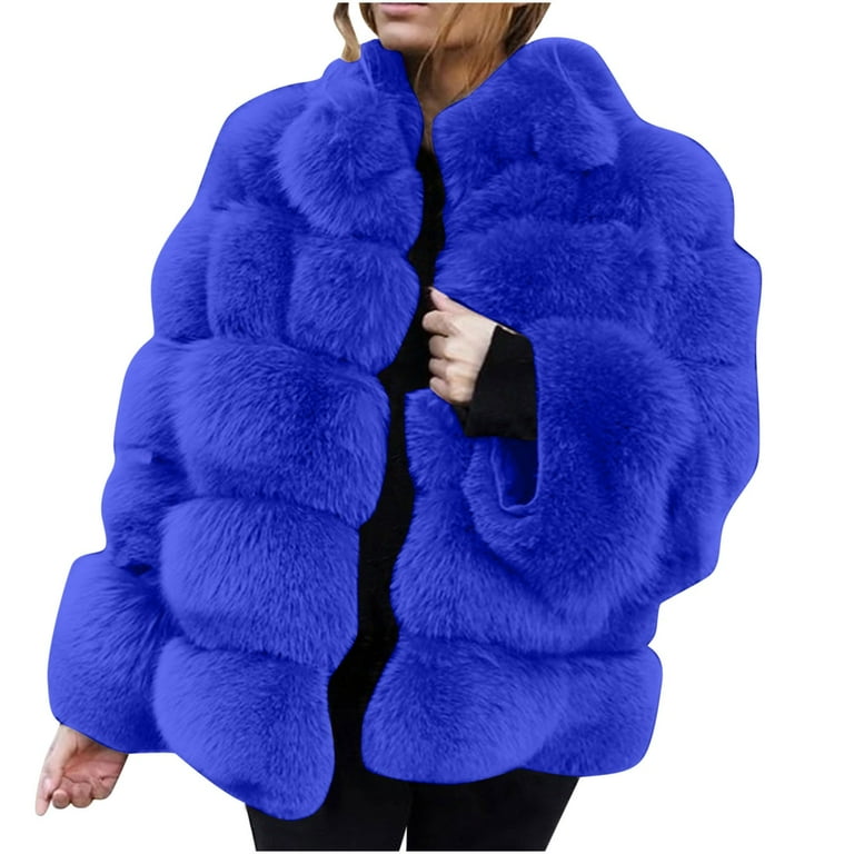 Herrnalise Women's Faux Fur Coat Shearling Fluffy Fuzzy Herrnalise Women's Faux Fur Coat Shearling Fluffy Fuzzy