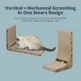 thumbnail image 3 of TRIXIE 17.7" L-Shaped Cat Scratching Board with Catnip & Silvervine, Reversible Corrugated Cardboard Scratcher with Built-In Ball Toy, Multi-Angle Scratch Pad, 3 of 7