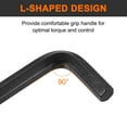 thumbnail image 5 of 12pcs Hex Key Wrench 1/20" 45# Steel L-Shape Hexagon SAE Wrenches Repairing Tool for Home DIY Bike Motorcycle Repair, Black, 5 of 7