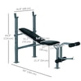 thumbnail image 2 of CoSoTower Incline Decline Weight Bench with Leg Extension and Barbell Rack, Adjustable Bench Press Weight Lifting Bench, 2 of 7