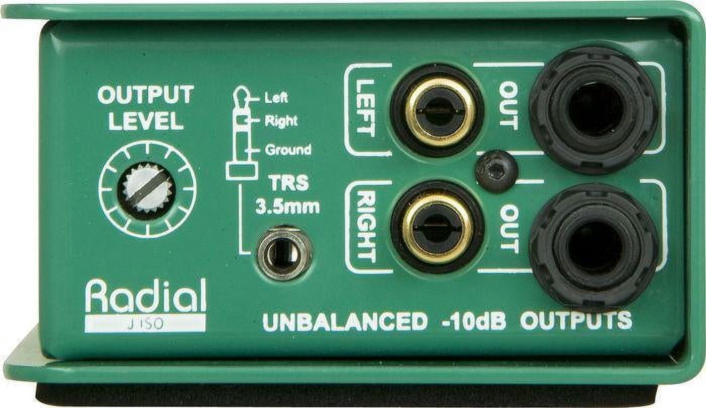 Radial Engineering J-ISO Jensen Transformer Equipped Stereo Isolator +4dB to -10dB Converter