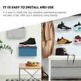thumbnail image 3 of Phenofice 6Pcs Acrylic Floating Shoe Rack Transparent Wall Mounted Shoe Display Shelves with Mounting Hardware, 3 of 8