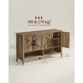 thumbnail image 5 of VASAGLE LIRY Collection - Shoe Cabinet, 3-Tier Storage Organizer, Shoe Shelf, Farmhouse Freestanding Cabinet, Height-Adjustable Shelf, 13.8 x 47.2 x 27.6 Inches, Honey Brown, 5 of 7