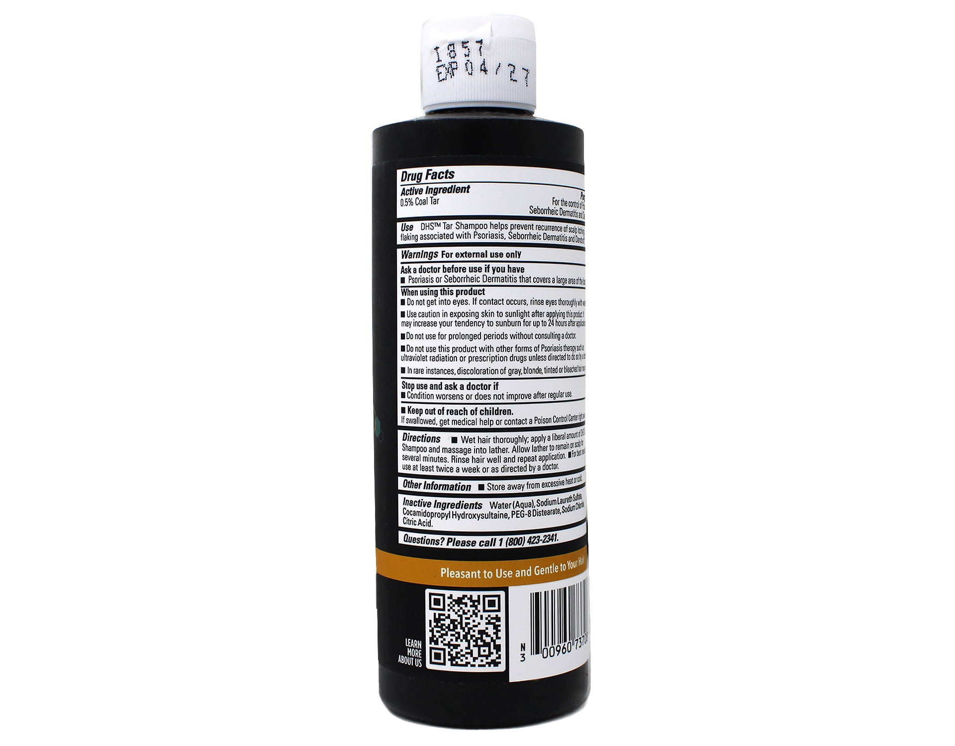 DHS Tar Shampoo, 8 Fluid Ounce