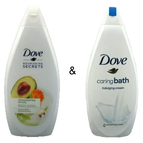 Body Wash Invigo Ritual 500 by Dove & Caring Bath Indulging Cream 750 by Dove