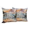 thumbnail image 6 of Ambesonne Colorful Throw Pillow Cover 2 Pack, Retro Surreal Horses, 18", Multicolor, 6 of 6