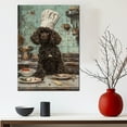 thumbnail image 5 of Funny Dog Kitchen Wall Art - Dining Room Wall Decor - American Water Spaniel Cooking Food Canvas Prints for Farmhouse Kitchen Decor, Modern Restaurant Painting Artwork, 5 of 6