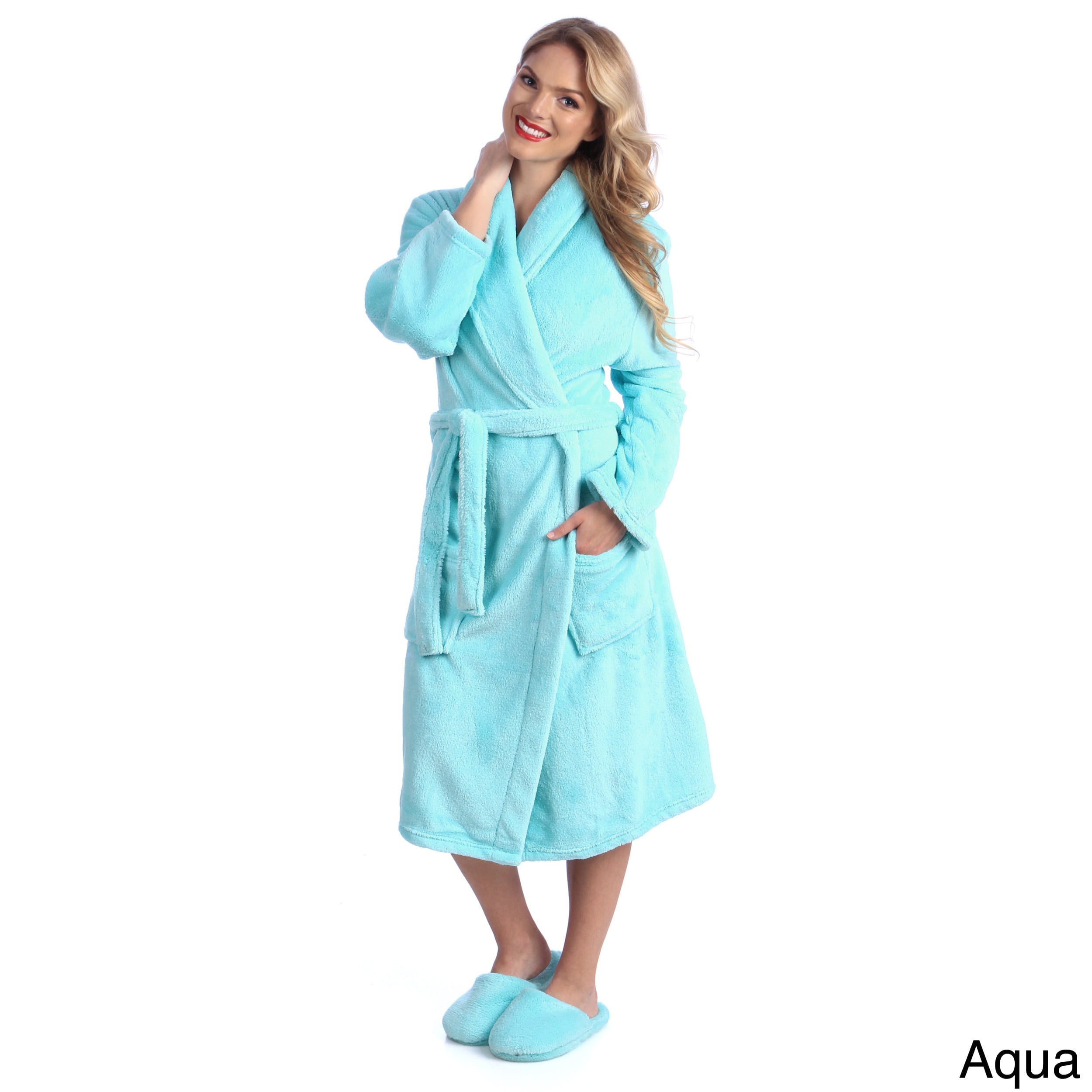 Cozy Fleece Ultrasoft Plush Bath Robe 