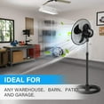 thumbnail image 7 of HealSmart 18 inch 3 Speed Pedestal Stand Fan, 7 of 7