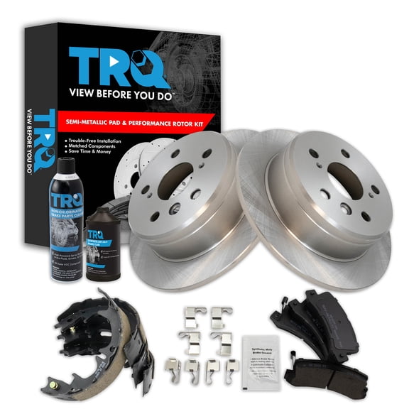TRQ Rear Brake Pad & Rotor Kit BKA38642 Fits Select 1992-1999 Toyota Camry , 1997-1999 Lexus ES300 , 1999-1999 Toyota Solara