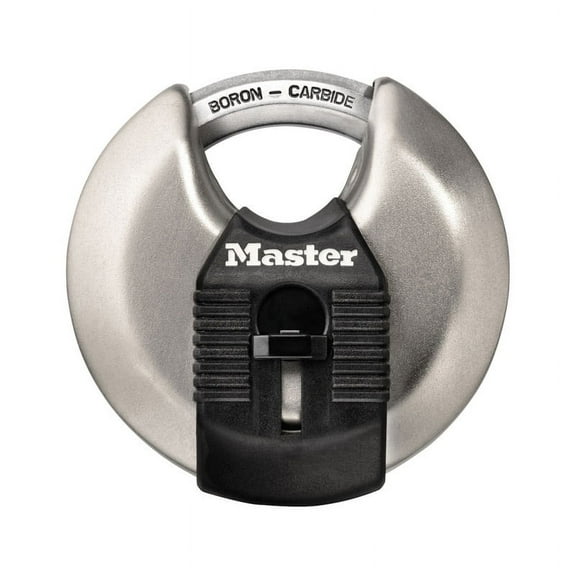 Master Lock 2-3/4" W Stainless Steel Dual Ball Bearing Locking Disk Padlock 1 pk