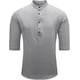 thumbnail image 2 of Camisas de lino para hombre, de manga corta, informales, de algodón, con botones, estilo henley, para playa, de verano, corte regular, 2 of 5