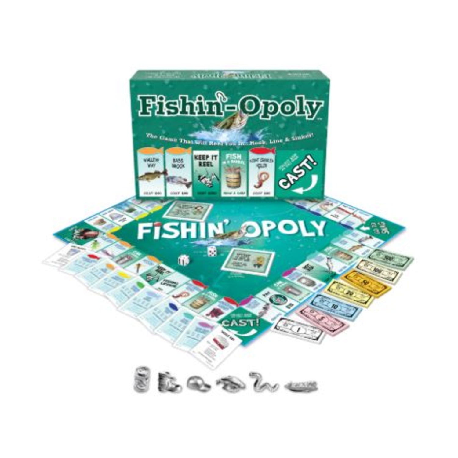 Late for the Sky Fishin'-Opoly Board Game 
