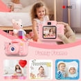 thumbnail image 7 of Kids Camera Toy, Cute Dolphin Cartoon Silicone Cover with 1080 HD, Toddler Selfie Digital Video Mini Camera for 3 4 5 6 7 8 9 10 12 Year Old Boys Girls, Christmas & Birthday Gifts, 32GB Card (Pink), 7 of 7