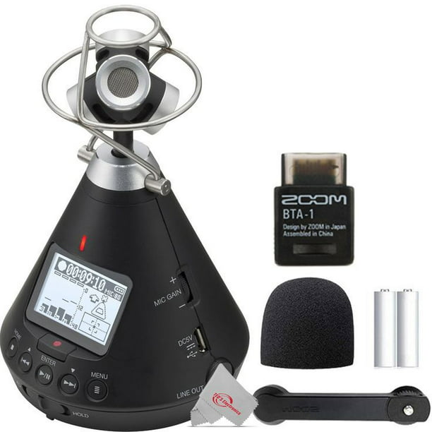 Zoom H3 VR Handy Recorder with Ambisonics Mic + Bluetooth Adaptor Walmart.com