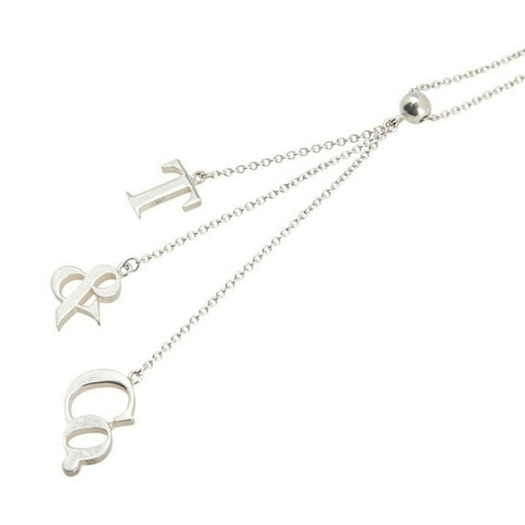 Pre-Owned Tiffany & Co. logo necklace in 925 silver for women. TIFFANY (Good)