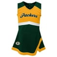thumbnail image 2 of Girls Toddler Green Green Bay Packers Cheer Captain Dress with Bloomers, 2 of 4