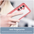 thumbnail image 5 of Decase for Samsung Galaxy S23 Case,Slim Rugged Shockproof Anti-Scratch Soft TPU Bumper Anti-Fall Lightweight Hybrid Crystal Clear Back Cover Case,Red, 5 of 8