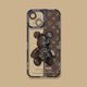 thumbnail image 1 of Funda de silicona suave con diseño de oso para iPhone, carcasa transparente de lujo a la moda para modelos 14 Pro Max, 13, 12, 11 Pro Mini, XR, XS, X, 8, 7, 6, 6S Plus, SE 2020 Fivean unisex, 1 of 2