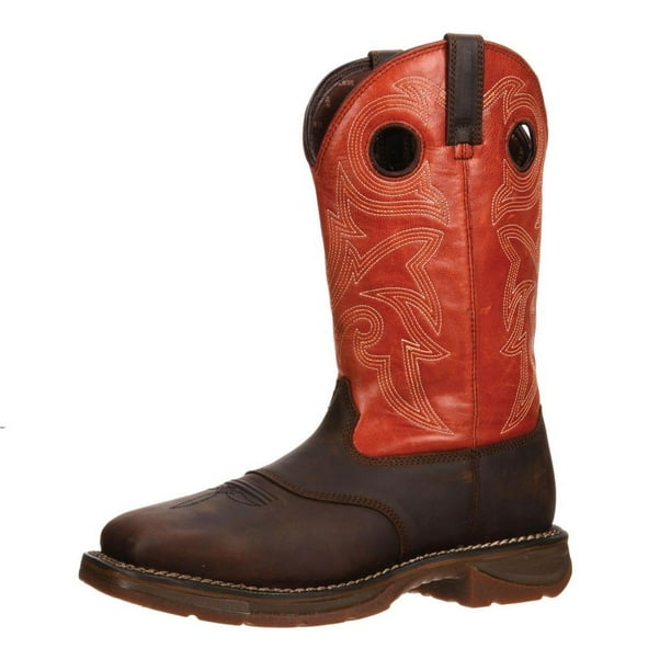 Durango Durango Work Boots Mens 12" Rebel Saddle Square Toe Brown