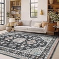 thumbnail image 2 of Living Room Rug 5x7, Washable Boho Area Rug Vintage Low Pile Non Slip Carpet for Bedroom, Dining Room Home Office, 2 of 5