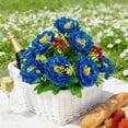 thumbnail image 5 of Eolstice 10 Head Large Peony Artificial Flowers Bouquet Plastic Silk Faux Peony, Faux Flower Stems, Home Decor for Vase Table Centerpiece Wedding, 5 of 6
