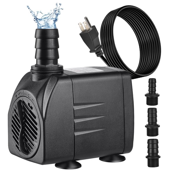 550GPH Submersible Water Pump(2000L/H),Ultra Quiet Water Pump with 6.6ft High Lift,Fountain Pump wi