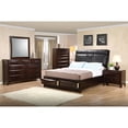 thumbnail image 3 of Coaster Phoenix Transitional 2-Drawer Wood Nightstand in Cappuccino, 3 of 4