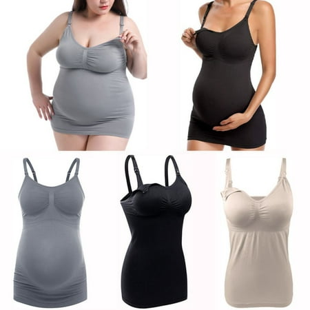 

Qianhua New Women Maternity Nursing Bra Top Breastfeeding Clothing Pregnancy Tank Nursing Vest pluze size 5XL 4XL 3XL 2XL