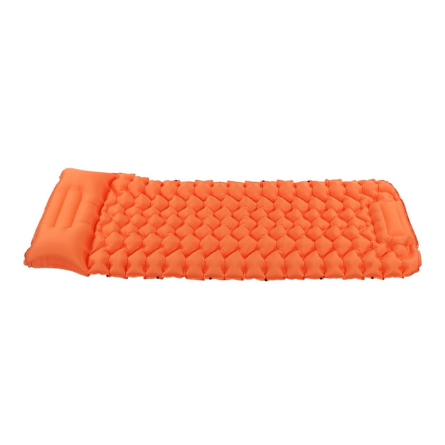 Camping Mattress PadOrange Camping Sleeping Pad Camping Sleeping Pad Self Inflating Sleeping Pad High-Intensity Output