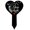 Black, variant on JYYYBF Memorial Grave Markers Heart Butterfly Grave Plaque Stake Cemetery Decorations for Outdoor, Memorial Presents for Loss of Love