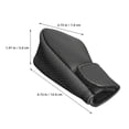 thumbnail image 2 of Raindrops 1Pcs Black PU Car Gear Stick Cover Interior Enhancement Vehicle Accessory for Car Upgrade, 2 of 8