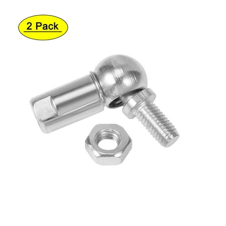 

CS10 M6x1mm Carbon Steel Ball Bearing Right Hand Rod End Bearings 2pcs