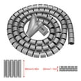 thumbnail image 1 of Envolta de cable en Espiral, 1 Pieza de Tomo de Envolta en Espiral, Negro, PLETADO Envolto opcional de cable Protectora para Manguera Hidráulica Con una, 1 of 3