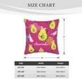 thumbnail image 4 of Kll Pink Green Avocado Decorative Throw Pillow Covers Velvet Soft For Couch Sofa Bedroom Living Room Outdoor -18"X18", 4 of 8