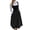 Black, variant on Women's German Dirndl Dresses Sleeve Square Neck Tie Waist Front Zipper Midi Dresses with Pockets for Oktoberfest Carnival Vacation Black