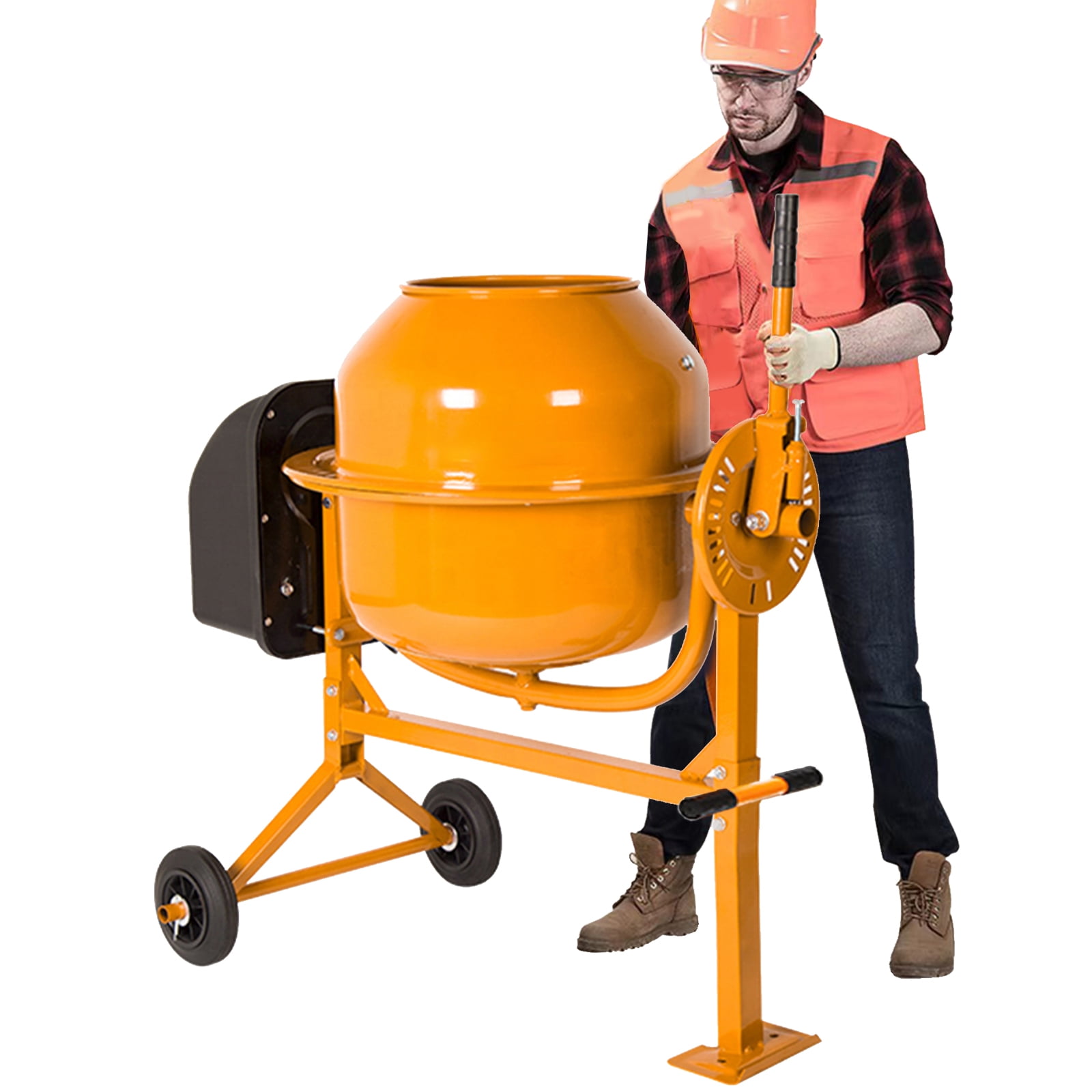 SUGIFT Portable Concrete Mixer 4.2 Cu 1/2 Hp