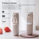 thumbnail image 5 of Mini ventilador portátil, ventilador de mano recargable por USB, ventilador silencioso, tiempo de trabajo de 24 horas, función de banco de energía, rosa, 5 of 5