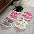 thumbnail image 4 of Girls Slippers For Kids Soft Cat Design Breathable Cozy Indoor Slides Comfortable Daily Wear Toddler Girls And Boys, 4 of 6