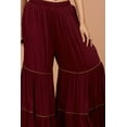 thumbnail image 4 of Tiered Sharara Pant - Maroon, Black and Navy Blue, 4 of 6
