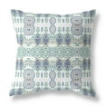 thumbnail image 3 of HomeRoots 481451 18 x 18 in. Broadcloth Paisley Zippered Pillow, Blue & Off White, 3 of 3