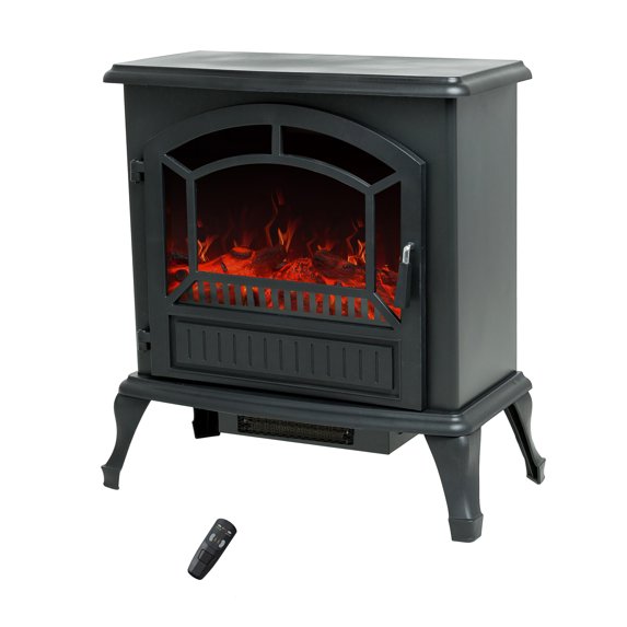 C-Hopetree Freestanding Electric Fireplace, 25 inch Tall