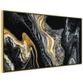 thumbnail image 5 of "Golden Veins II" Crystallus Epoxy Coated Wrapped Framed Glossy Abstract Canvas Wall Art with Heavy Acrylic Crystal Shards Embellishments, 5 of 12