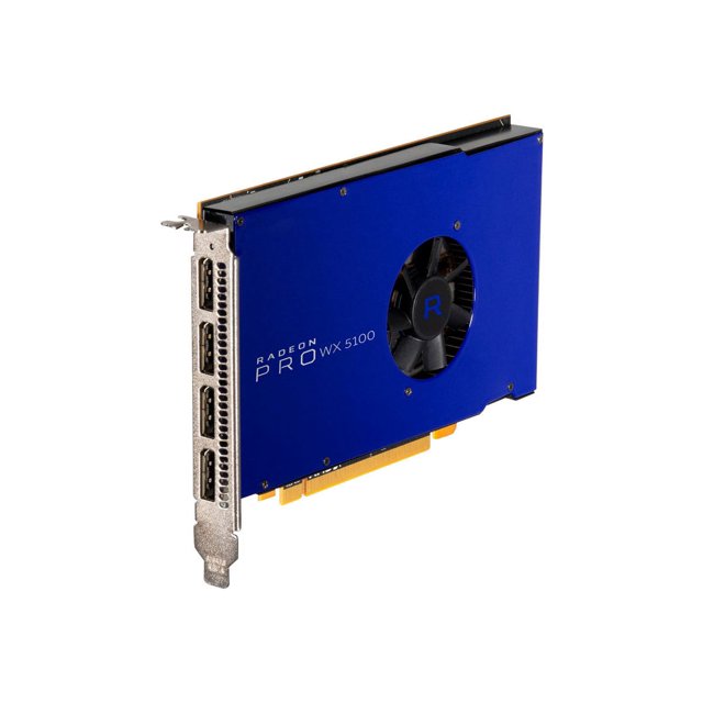 AMD Radeon Pro WX 5100 WX5100 - Carte Graphique - Radeon Pro - 8 Go GDDR5 - PCIe 3.0 x16 - 4 x DisplayPort
